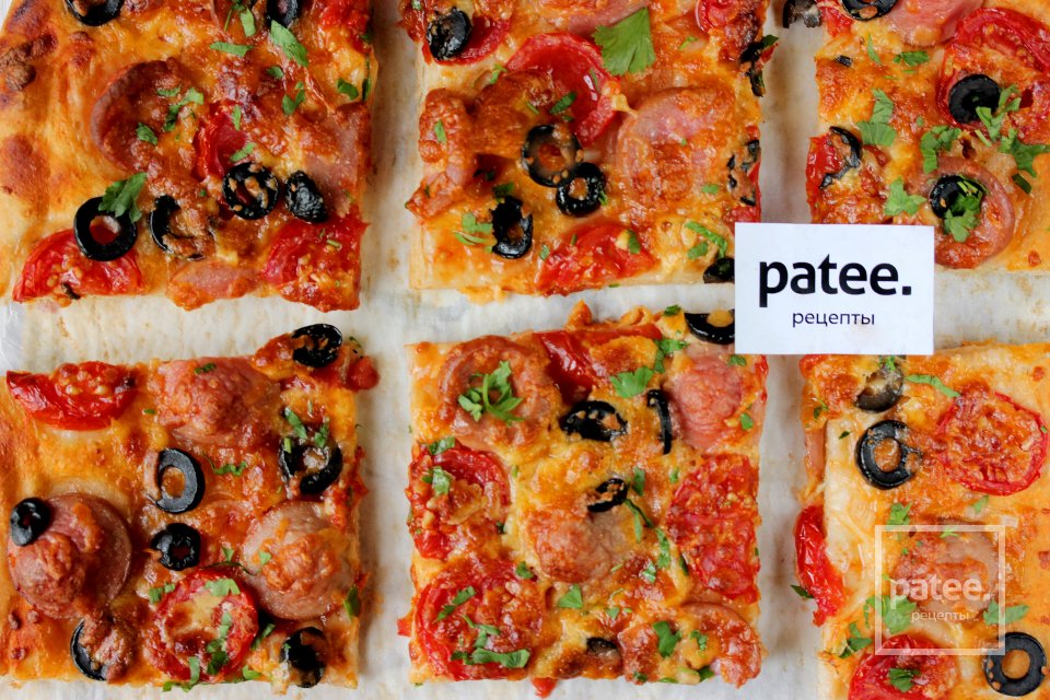 Пицца с сардельками - Шаг 11