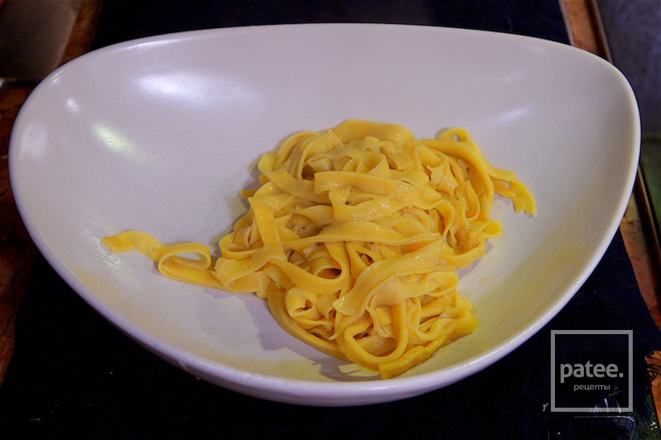 Домашние Тальятелле с шафраном и копченостями - Шаг 27