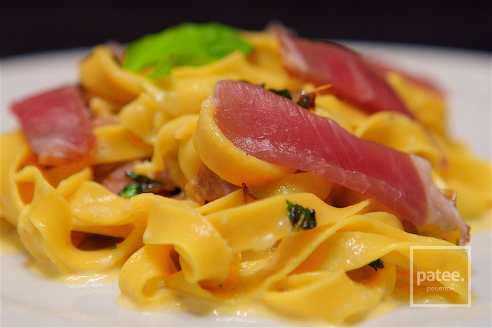 Домашние Тальятелле с шафраном и копченостями - Шаг 30