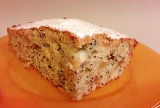 Яблочно-маковый пирог "Яблоки в шампанском".