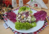 Салат с пурпурной пекинской капустой