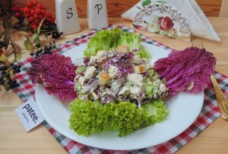 Салат с пурпурной пекинской капустой