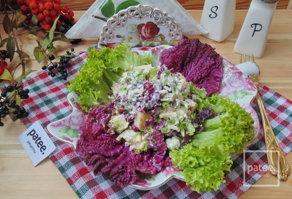 Салат с пурпурной пекинской капустой - Шаг 14