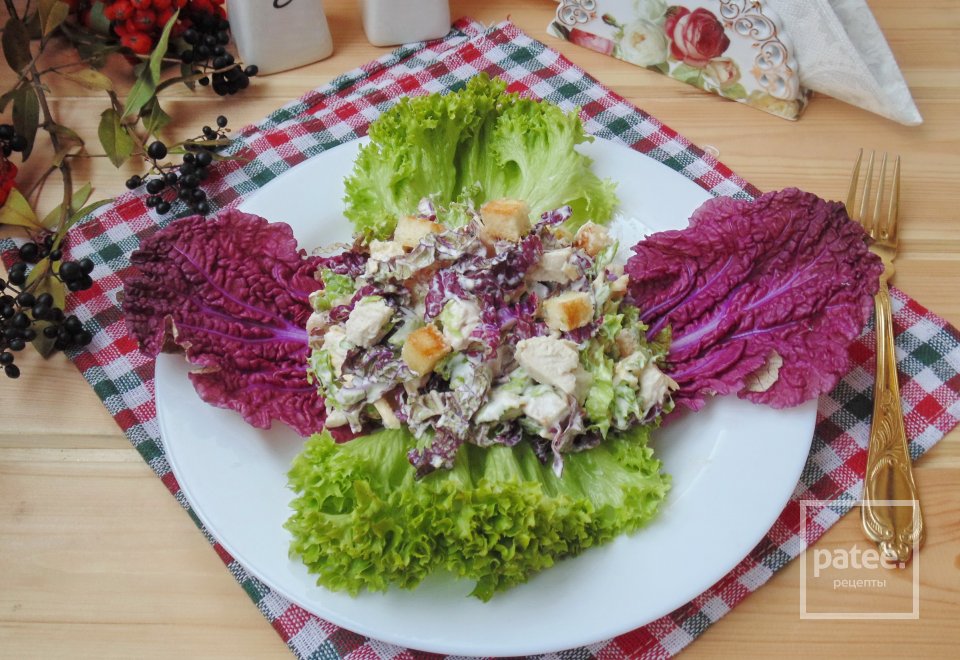 Салат с пурпурной пекинской капустой - Шаг 15