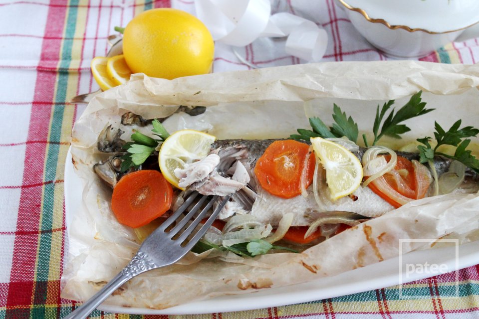 Пелядь с овощами в пергаменте - Шаг 16