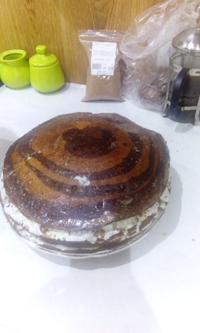 Торт "Зебра" - Шаг 8