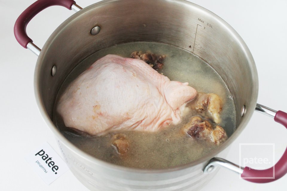 Холодец домашний из свинины и курицы - Шаг 3