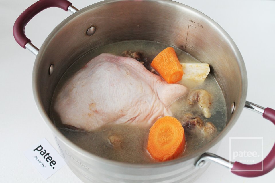 Холодец домашний из свинины и курицы - Шаг 4