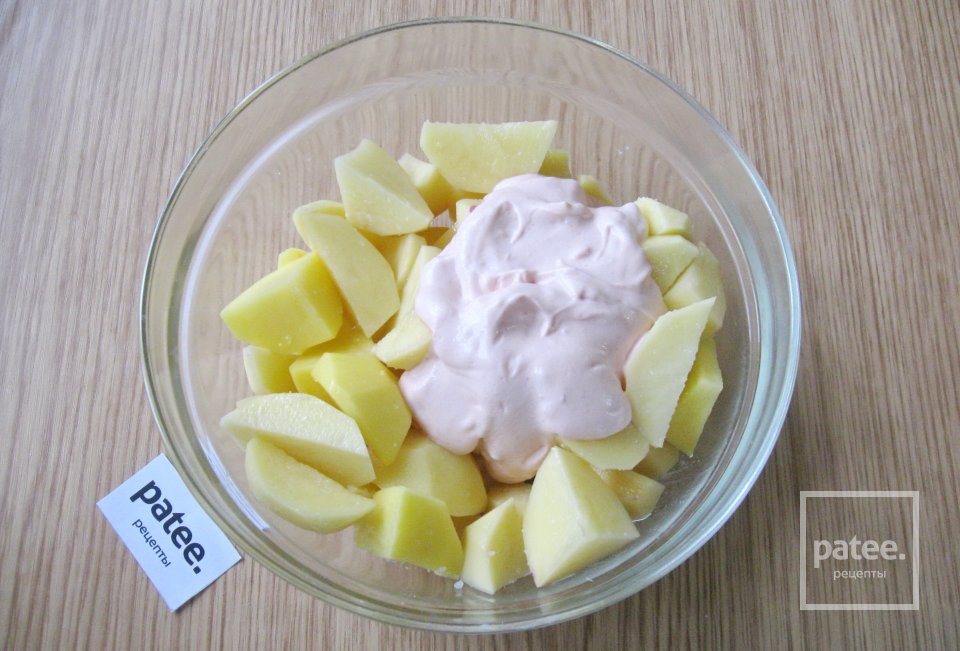 Куриные тефтели с грибами и картофелем в духовке - Шаг 13