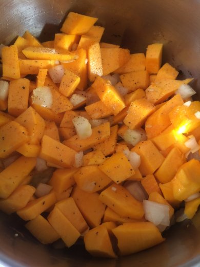 Марокканский пряный суп из тыквы и фасоли - Шаг 2