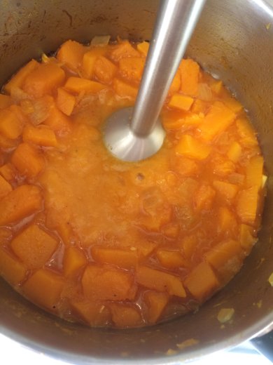 Марокканский пряный суп из тыквы и фасоли - Шаг 5