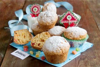 Кексы с цукатами и кокосовой стружкой