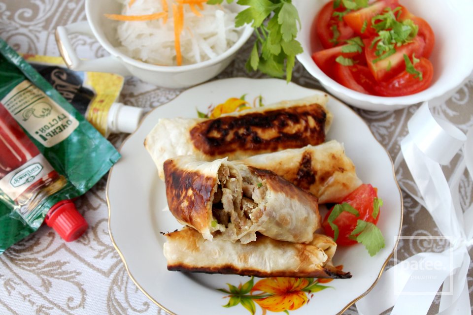 Мини-шаурма с курицей - Шаг 21