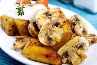 Картошка с шампиньонами в мультиварке