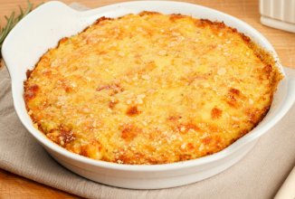 Пшенная запеканка с индейкой и шпинатом