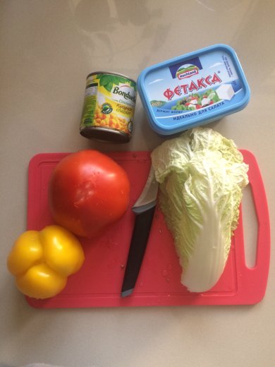 Овощной салат - Шаг 1