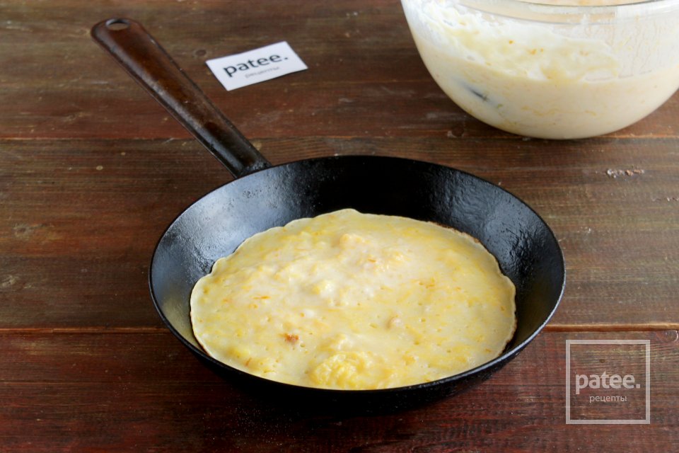 Тыквенные блины с апельсиновой цедрой - Шаг 10