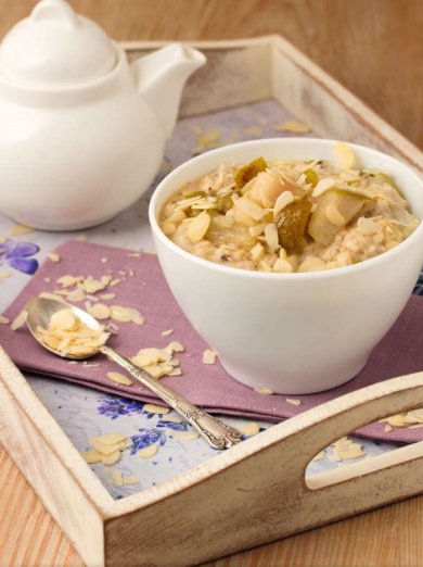 овсяная каша с мёдом и грушей - Шаг 9