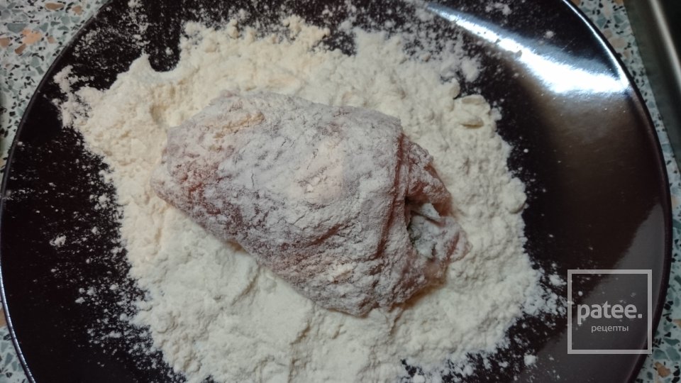 Куриные рулетики со стручковой фасолью и ветчиной - Шаг 4