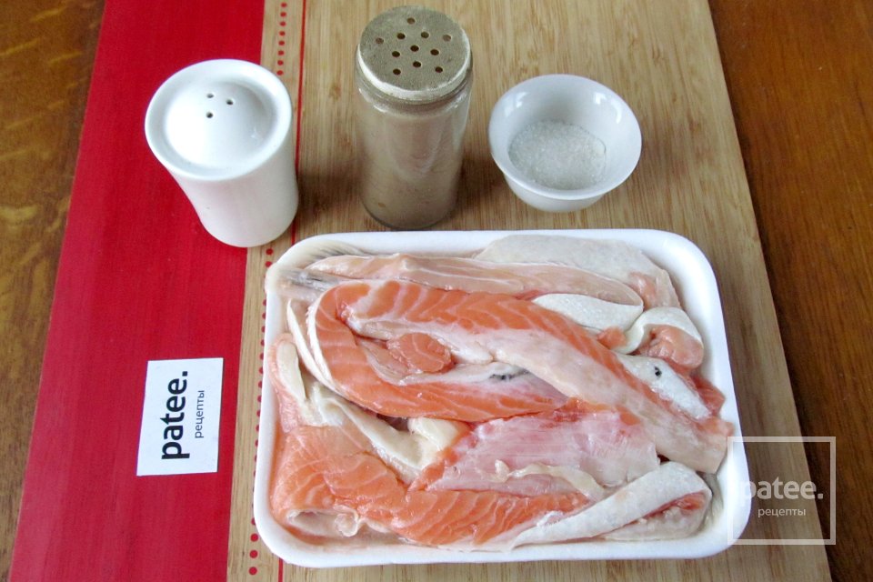 Солёные брюшки лосося - Шаг 1