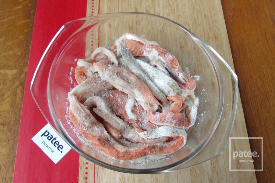 Солёные брюшки лосося - Шаг 11