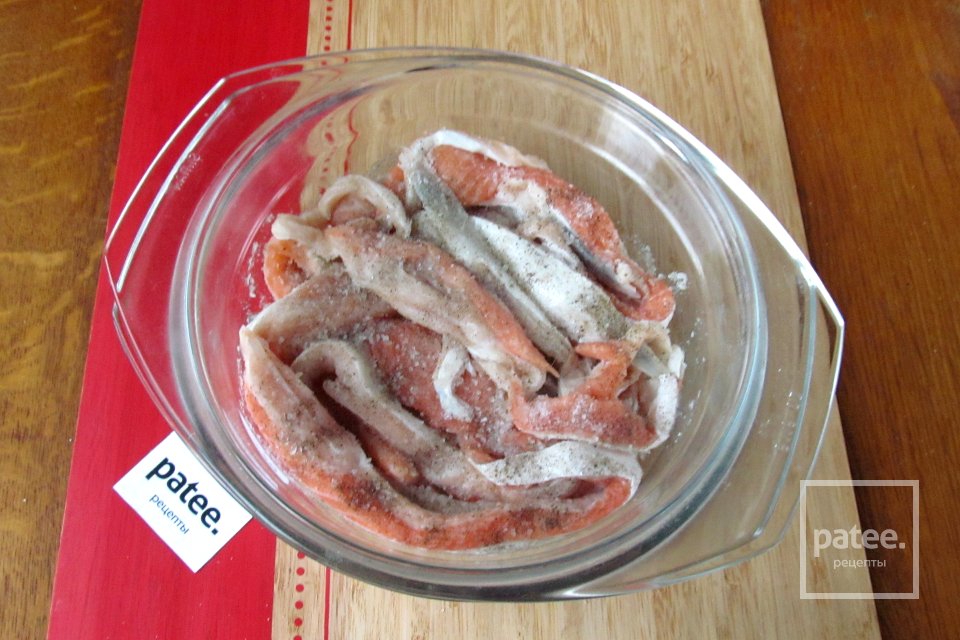 Солёные брюшки лосося - Шаг 12