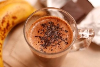 Горячий банановый коктейль с шоколадом 🍌