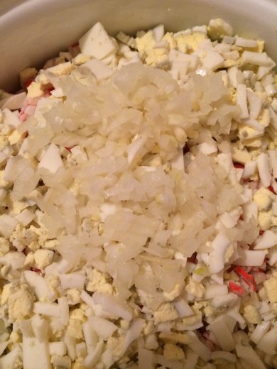 Салат крабовый - Шаг 6