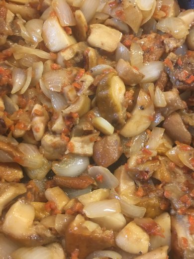 Постное буррито "а-ля-рюс" с белыми грибами. - Шаг 4