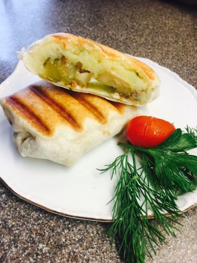 Постное буррито "а-ля-рюс" с белыми грибами. - Шаг 9