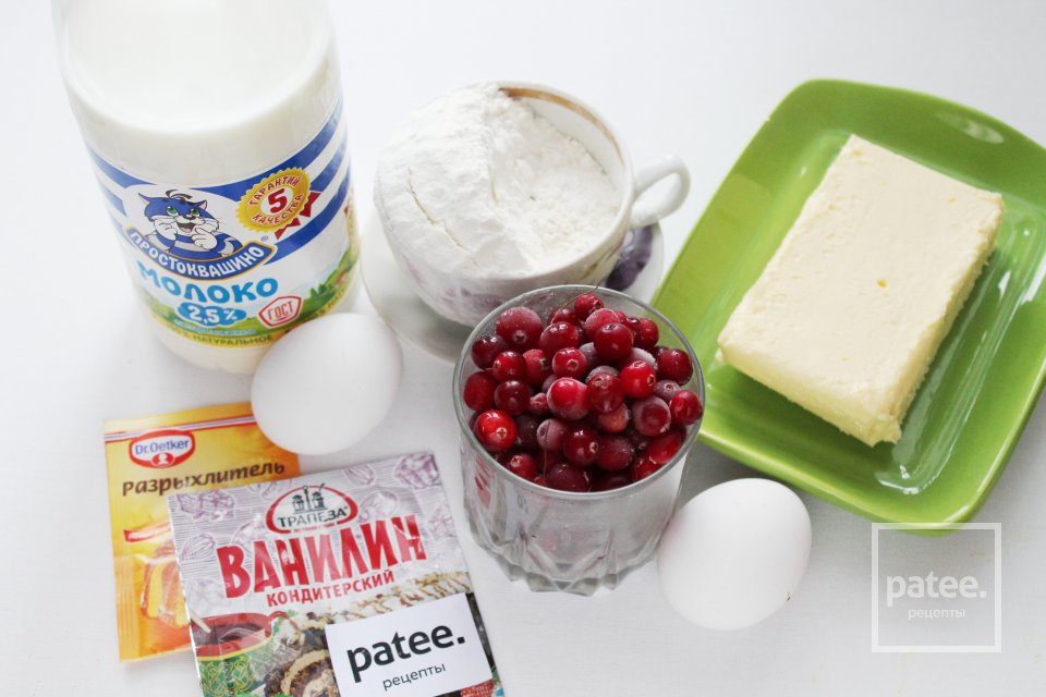 Клюквенный пирог - Шаг 1