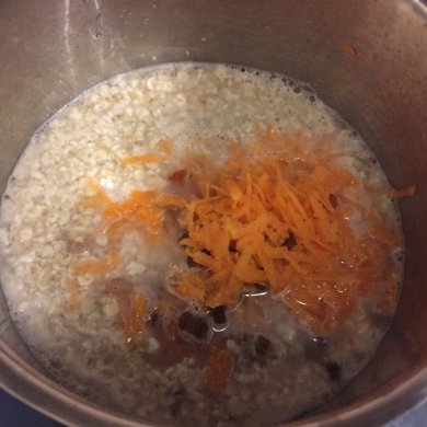 Овсянка "Морковный торт" заряженный витаминами завтрак - Шаг 2