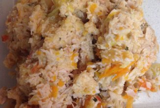 Пюре из кабачков и индейки