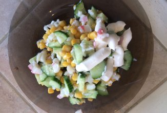 Быстрый лёгкий и вкусный салат ☺️