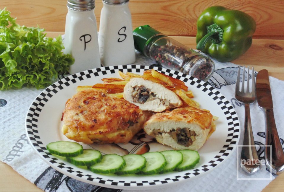 Куриные отбивные с грибами в кляре - Шаг 25