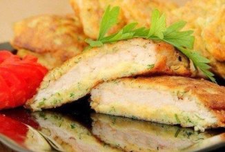 Куриные отбивные с сыром