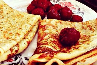 Пышные блины на кефире