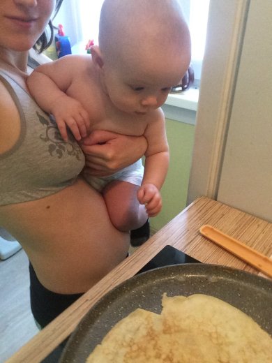 Блины на молоке - Шаг 5