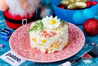 Салат крабовый с ананасом