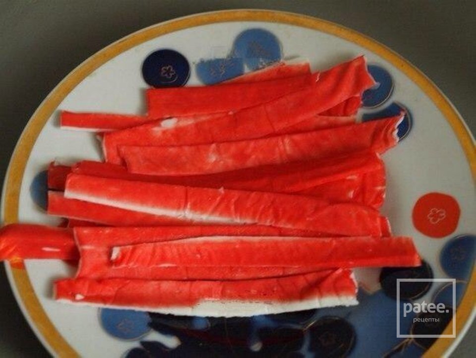 Салат "Варежка Деда Мороза" - Шаг 2