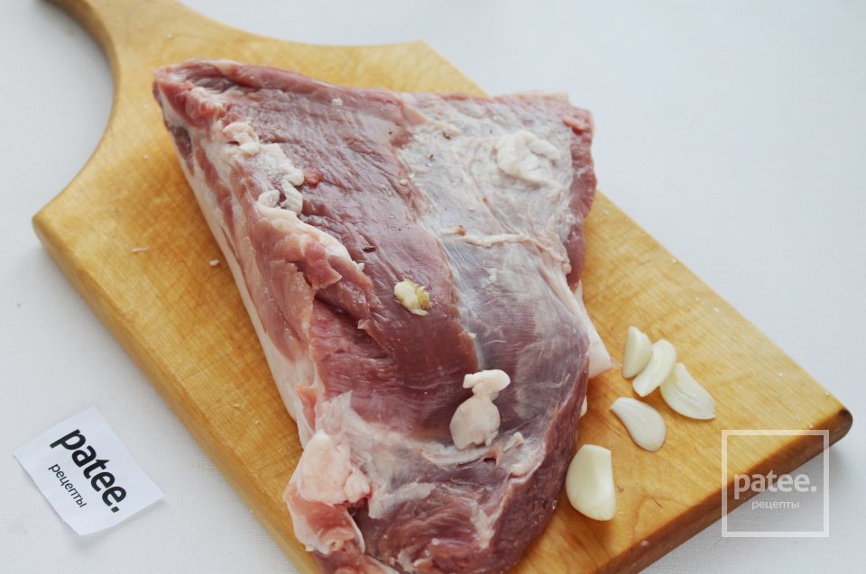 Рулет из свиной брюшины вареный в луковой шелухе - Шаг 8