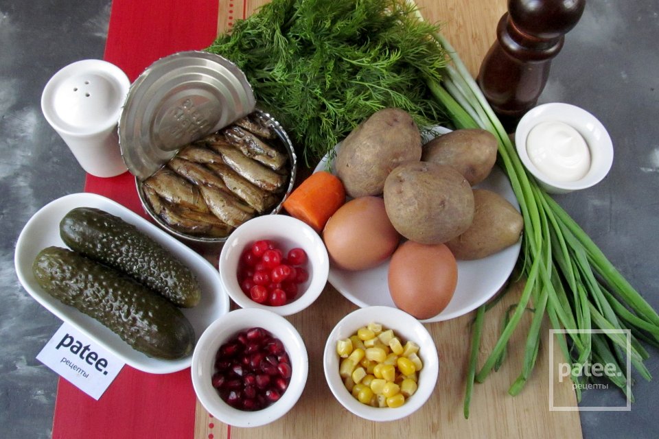 Салат на Новый год "Ёлочка" - Шаг 1