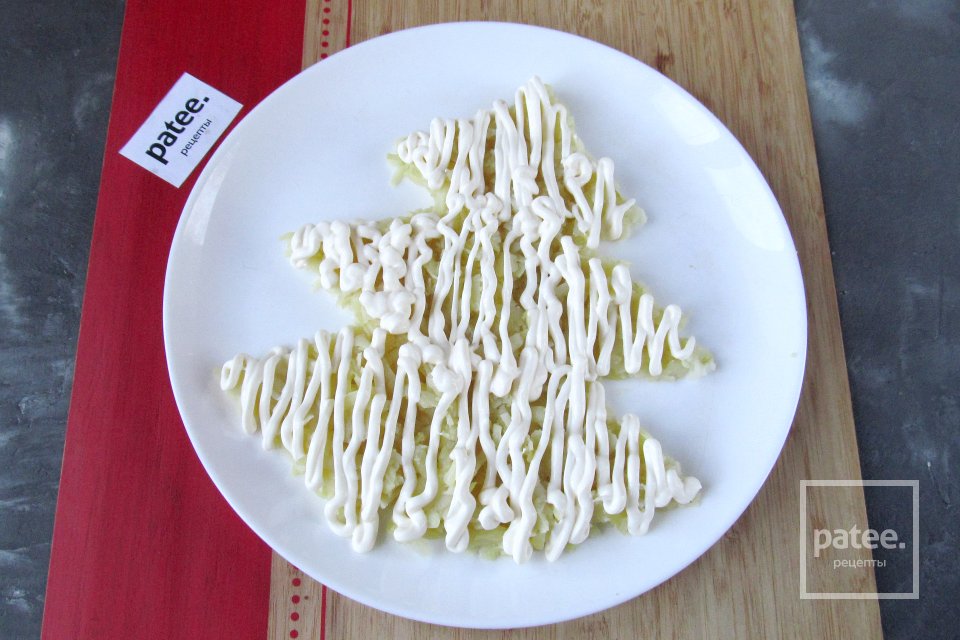 Салат на Новый год "Ёлочка" - Шаг 4