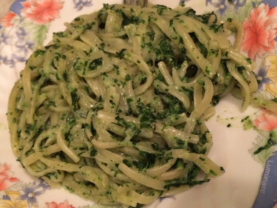 Паста со шпинатом и сливками рецепт с фотографиями