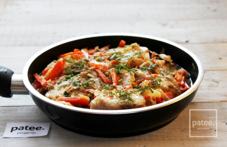 Треска тушеная в овощном соусе - Шаг 18