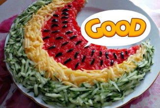 Салат "Арбузная долька"