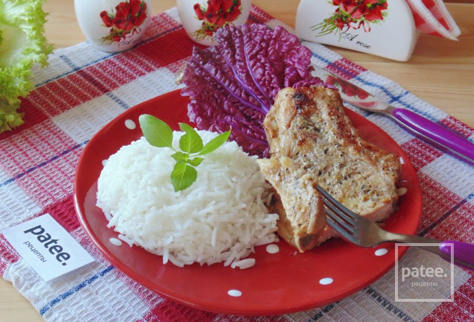 Антрекот из свинины в имбирно-медовом маринаде - Шаг 12