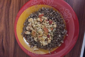 Гречка с куриной подливой