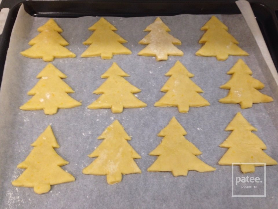 Печенье " Новогодние ёлочки" - Шаг 6