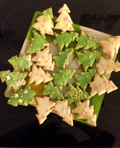 Печенье " Новогодние ёлочки" - Шаг 9